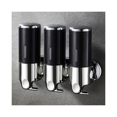 No-Drill 3 Pack 500ml Wall Mounted Soap Dispenser