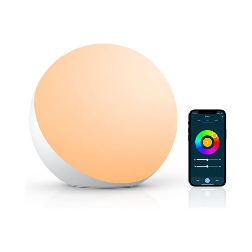 Smart Table Lamp, Dimmable Desk Lamp with App / Voice Control, LED RGB Color Changing Touch Lamp