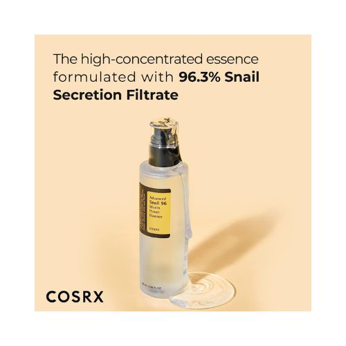 COSRX Snail Mucin 96% Power Repairing Essence 3.38 fl.oz 100ml, Hydrating Serum for Face with Snail Secretion Filtrate for Dull Skin & Fine Lines