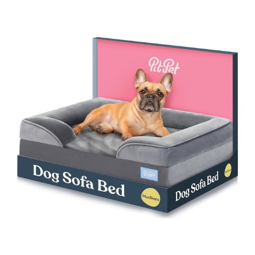 Orthopedic Sofa Dog Bed - Ultra Comfortable Dog Beds for Medium Dogs