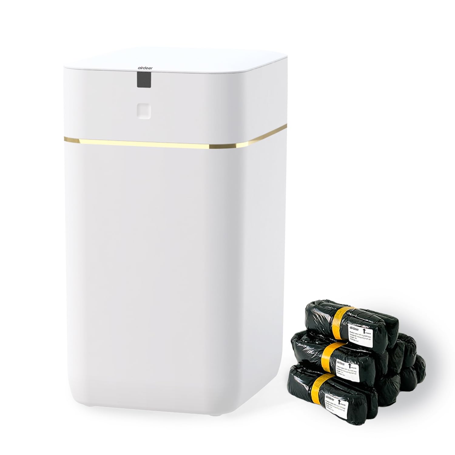 Airdeer Automatic Trash Can, 4 Gallon Self Sealing and Self-Changing Smart Trash Can, Motion Sensor